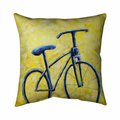 Begin Home Decor 20 x 20 in. Blue Bike Abstract-Double Sided Print Indoor Pillow 5541-2020-TR25